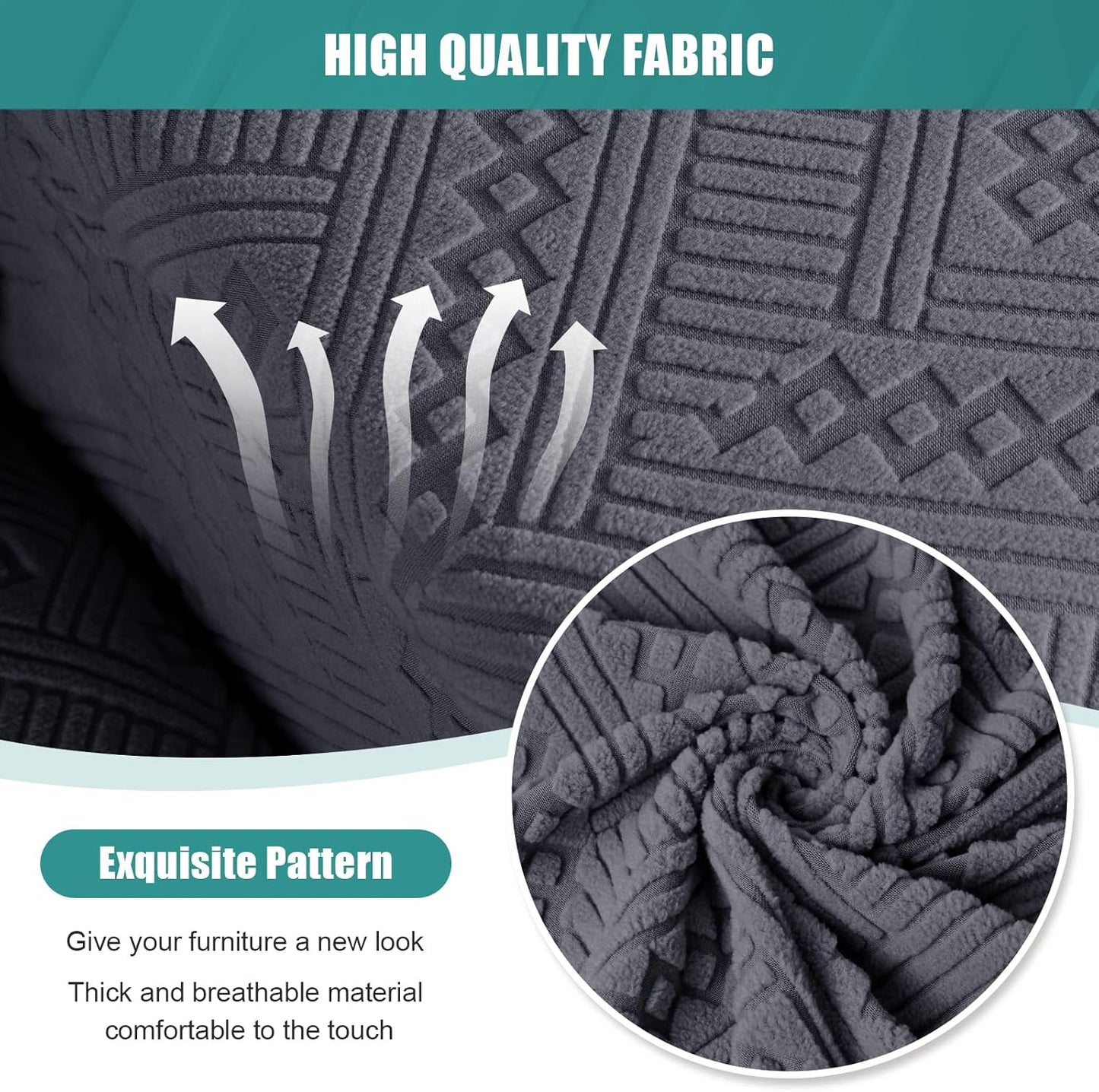 Sectional Sofa Covers Oversized L Shape 5 Seat