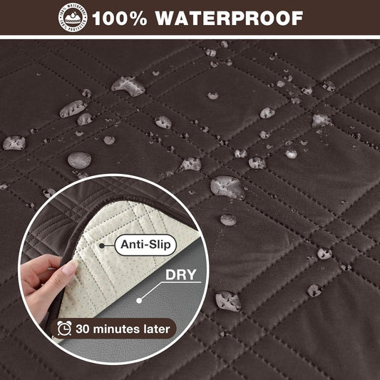 100% Waterproof Recliner Cover with Center Console -2 Seat