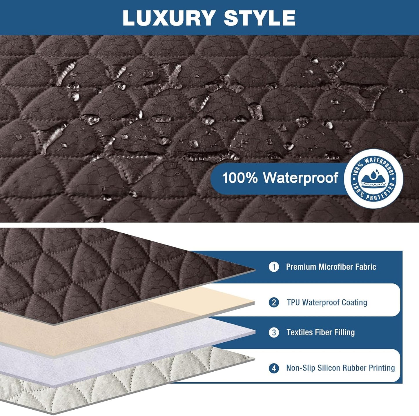 100% Waterproof Cover for Reclining Chair -22''/25''/28''/30''