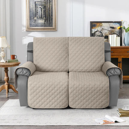 TAOCOCO 100% Waterproof 2-Seater Recliner Couch Cover 25.6 Inch – Machine Washable, Kid Safe