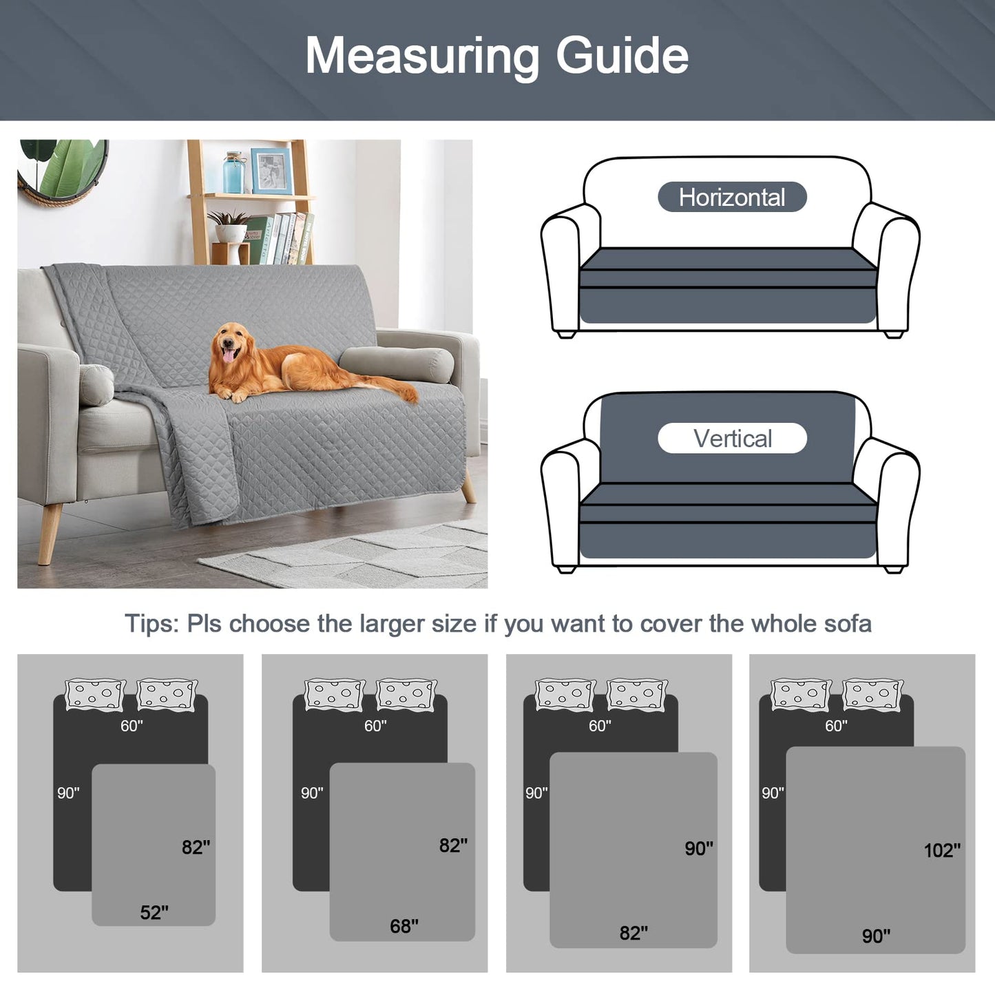 Waterproof Bed Blanket Dog Bed Cover Couch Cover Pet Blanket - TAOCOCO