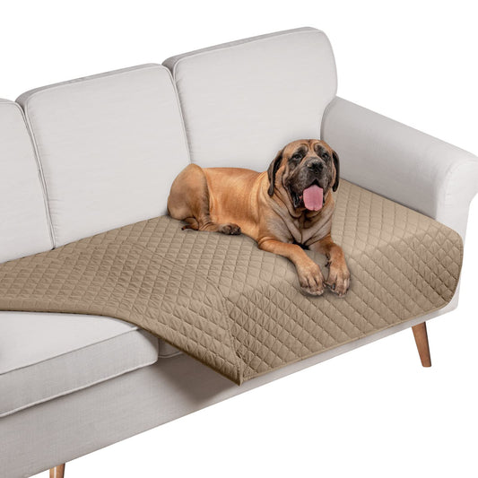 Sofa Cushion Cover Reversible Dog Bed Cover Water Resistant Pet Blanket (42x68 Inches) - TAOCOCO