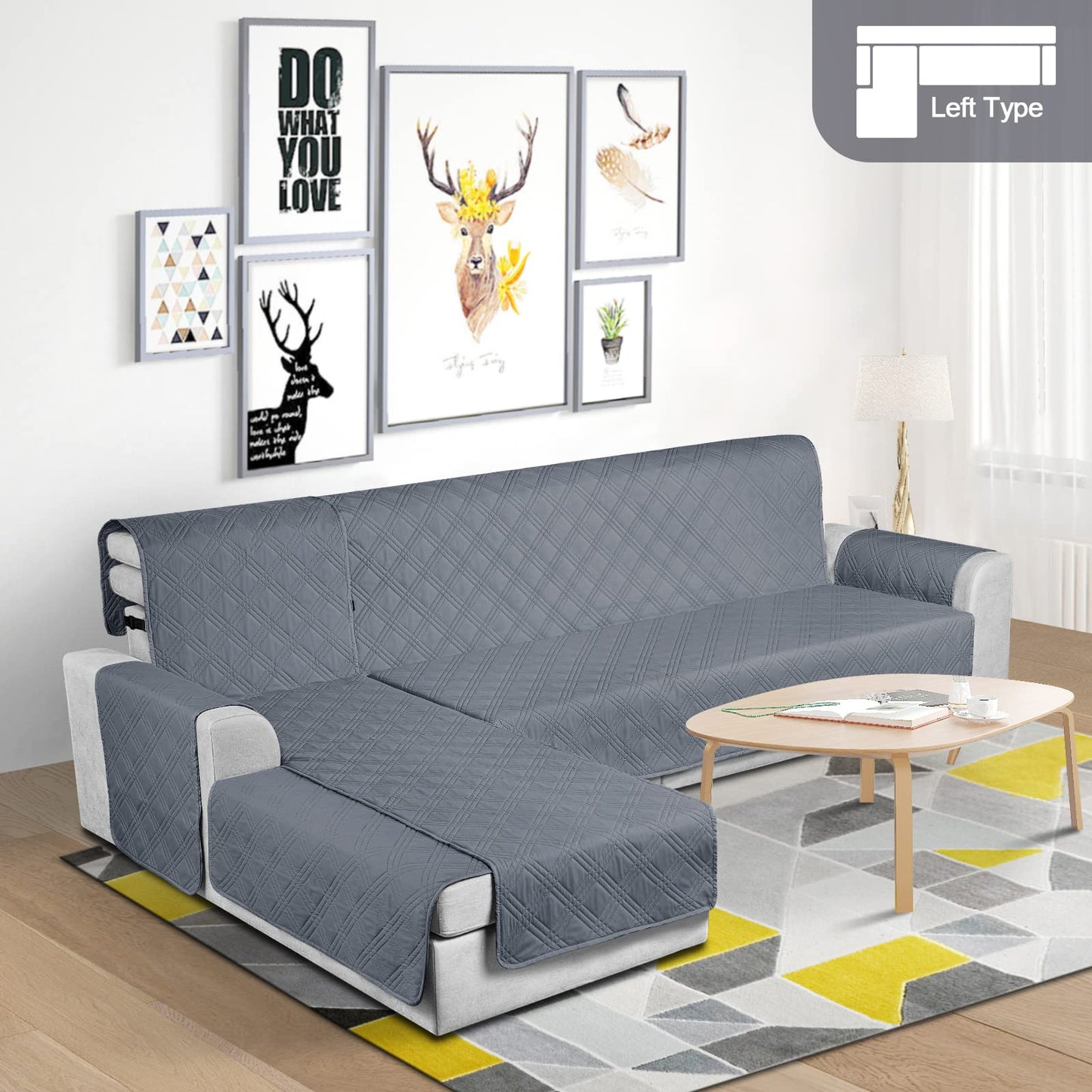 Waterproof Sectional Couch Covers L Shaped Sofa Covers - TAOCOCO