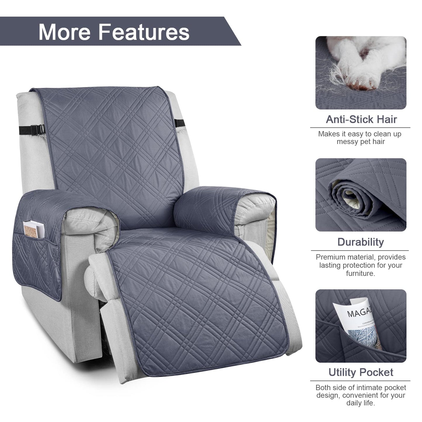 100% Waterproof Recliner Chair Cover - TAOCOCO