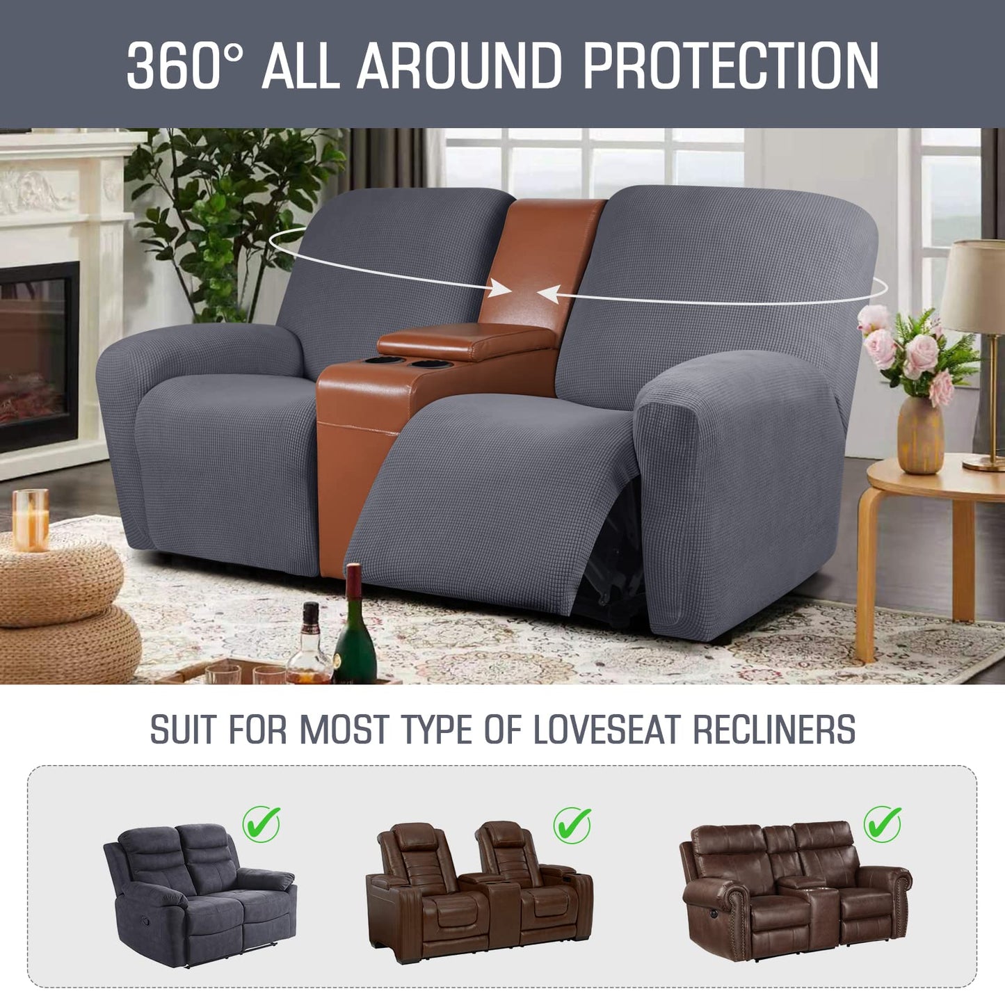 Recliner Sofa Covers 6-Pieces - TAOCOCO