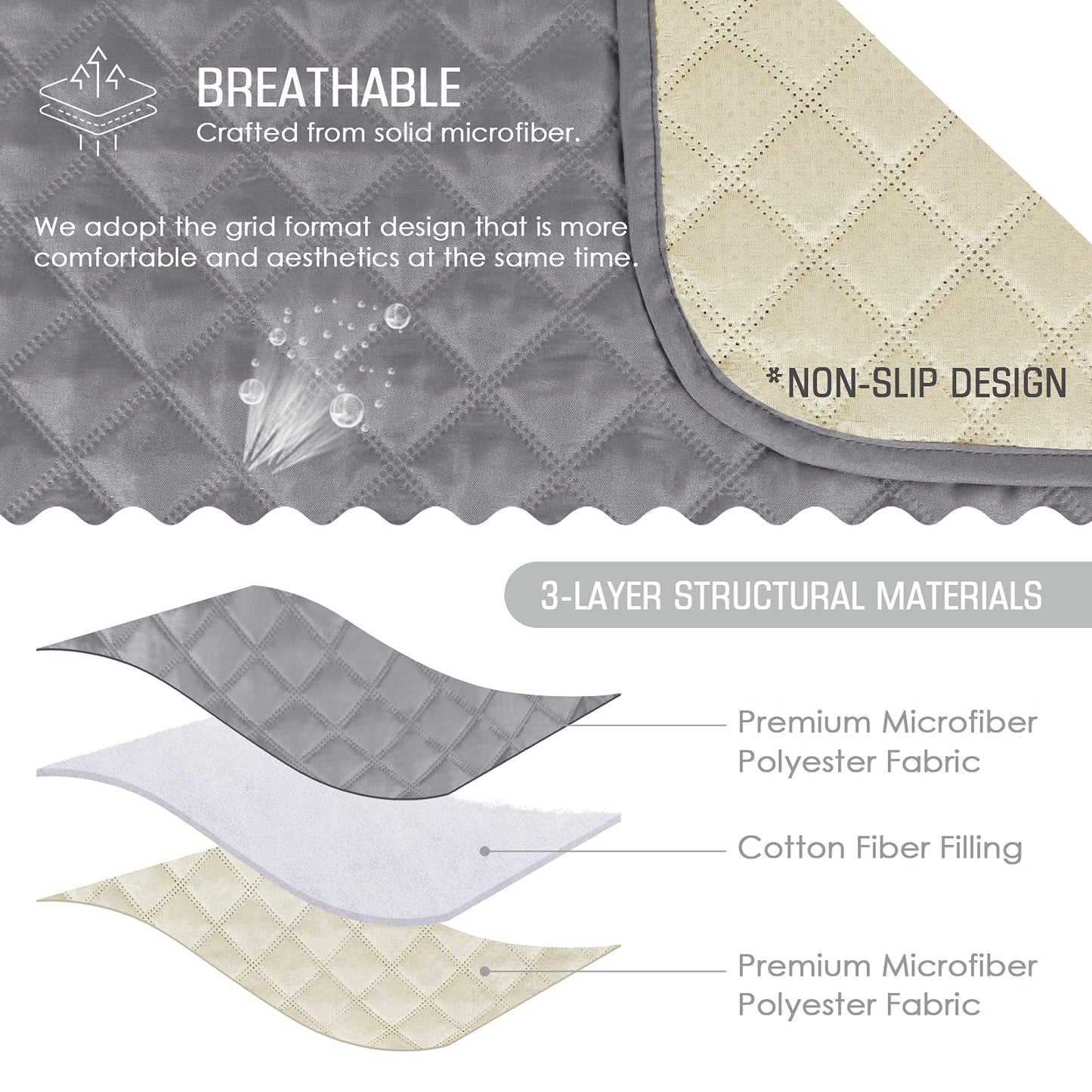 Non-Slip Recliner Chair Cover Sofa Slipcover - TAOCOCO