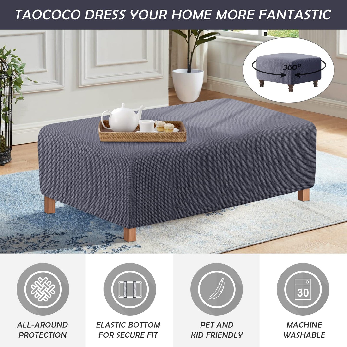 Ottoman Cover (X-Large) - TAOCOCO