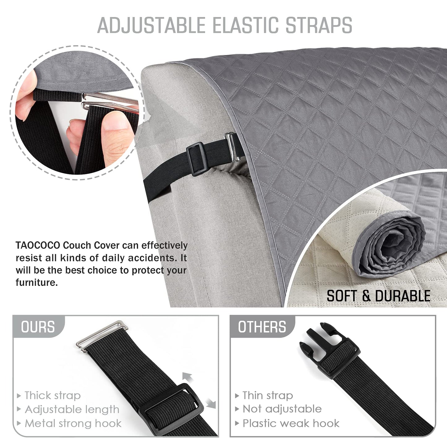 Non-Slip Recliner Chair Cover Sofa Slipcover - TAOCOCO