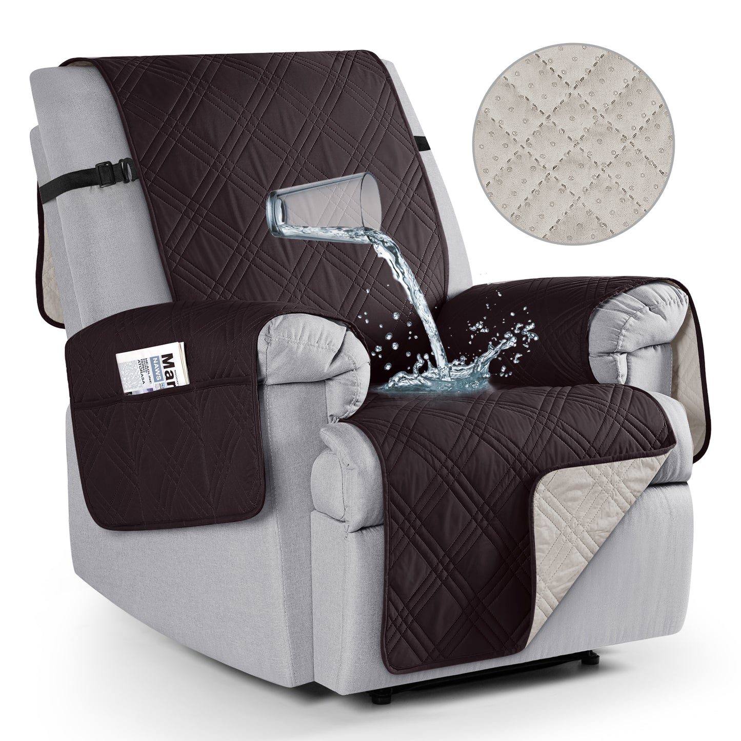 TAOCOCO Waterproof Recliner Chair Covers