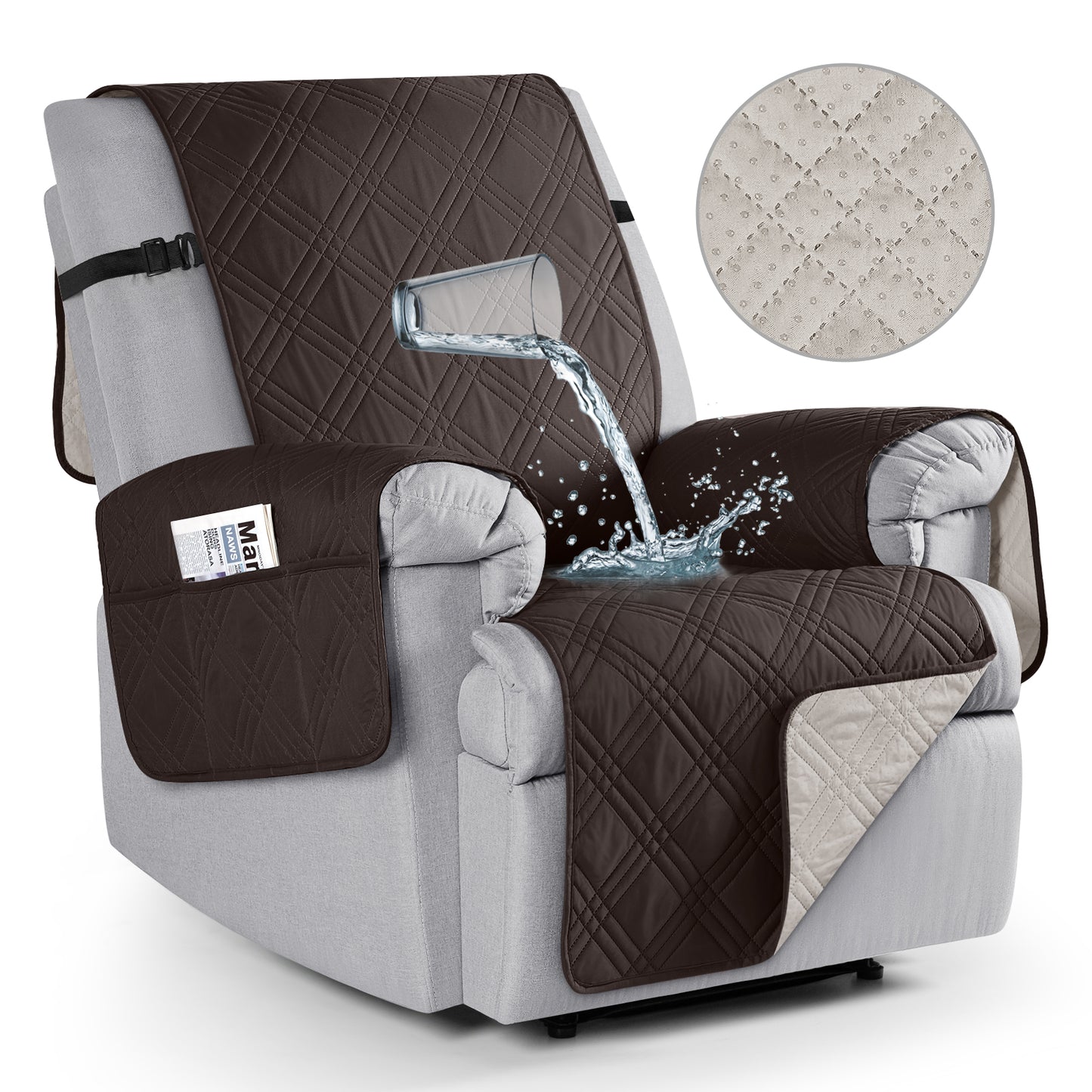 TAOCOCO Waterproof Recliner Chair Covers