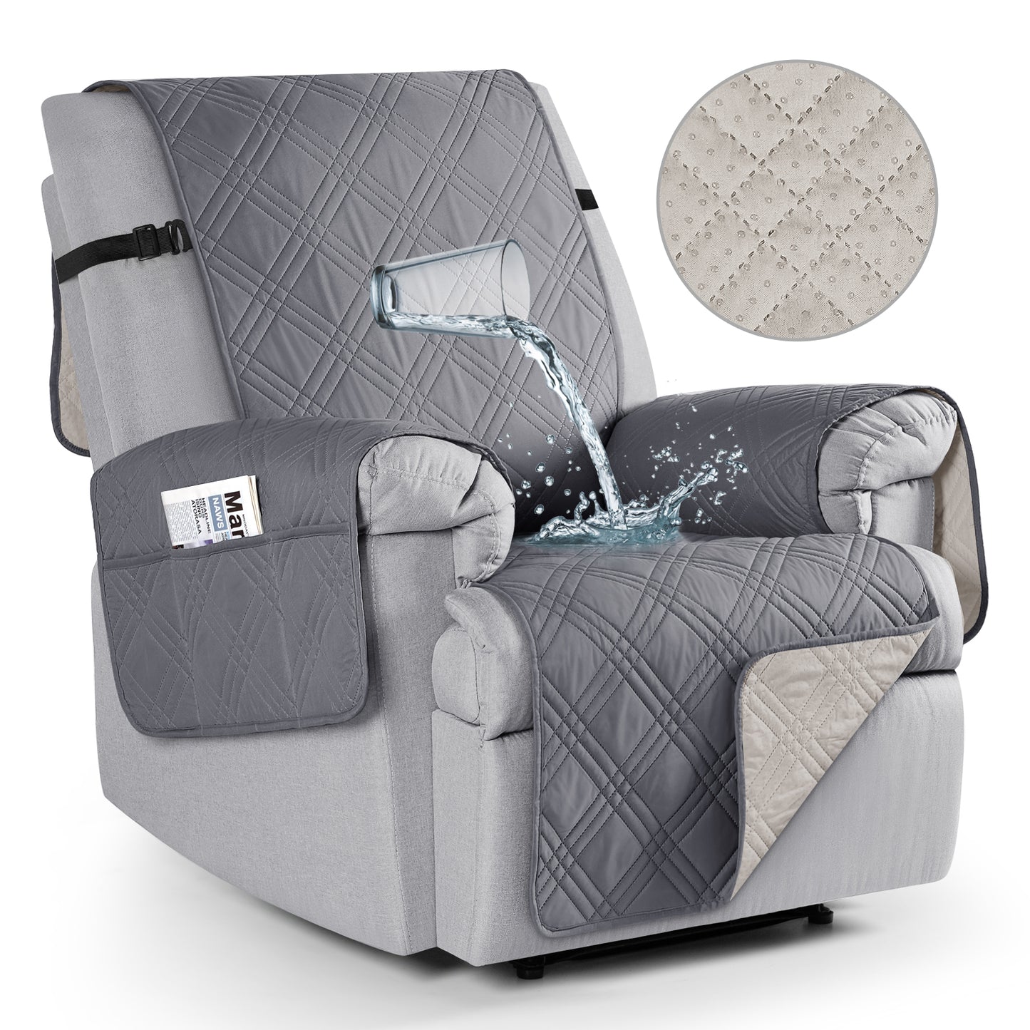 TAOCOCO Waterproof Recliner Chair Covers