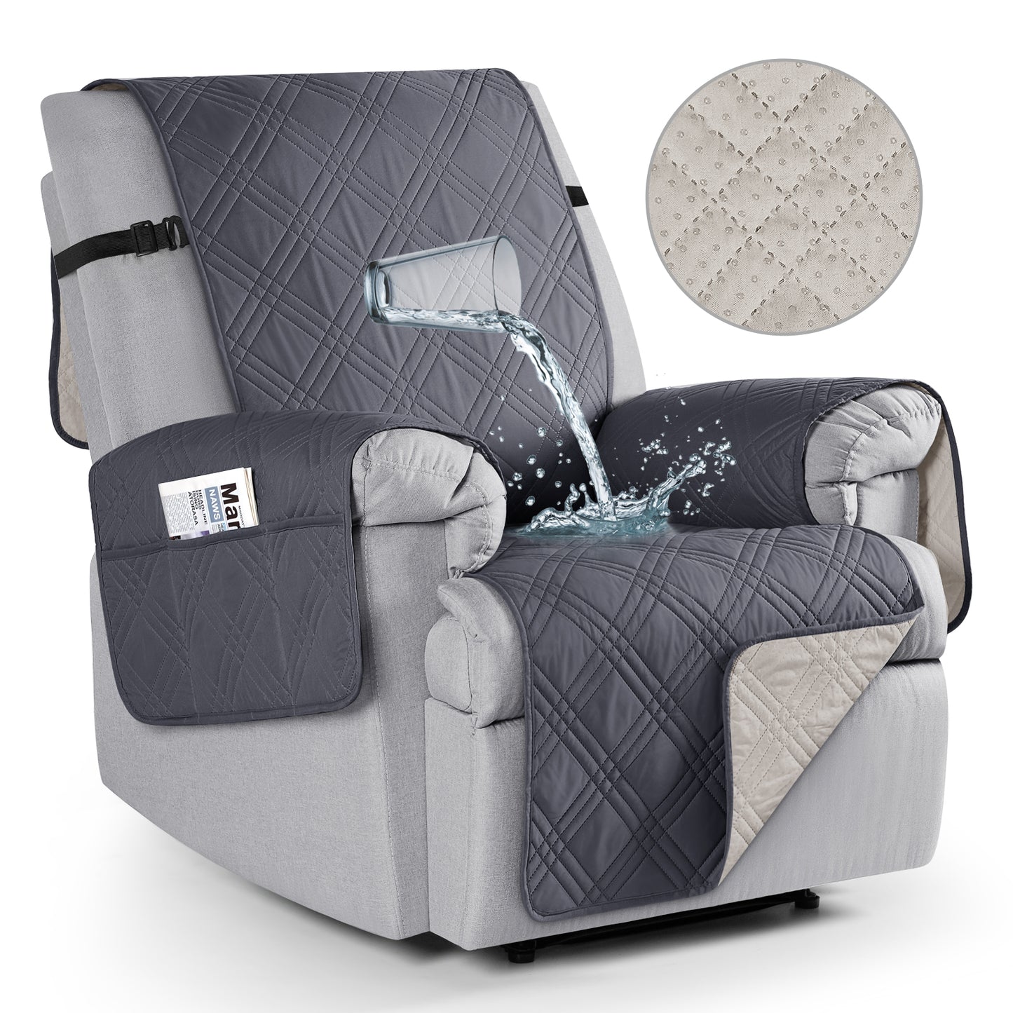 TAOCOCO Waterproof Recliner Chair Covers