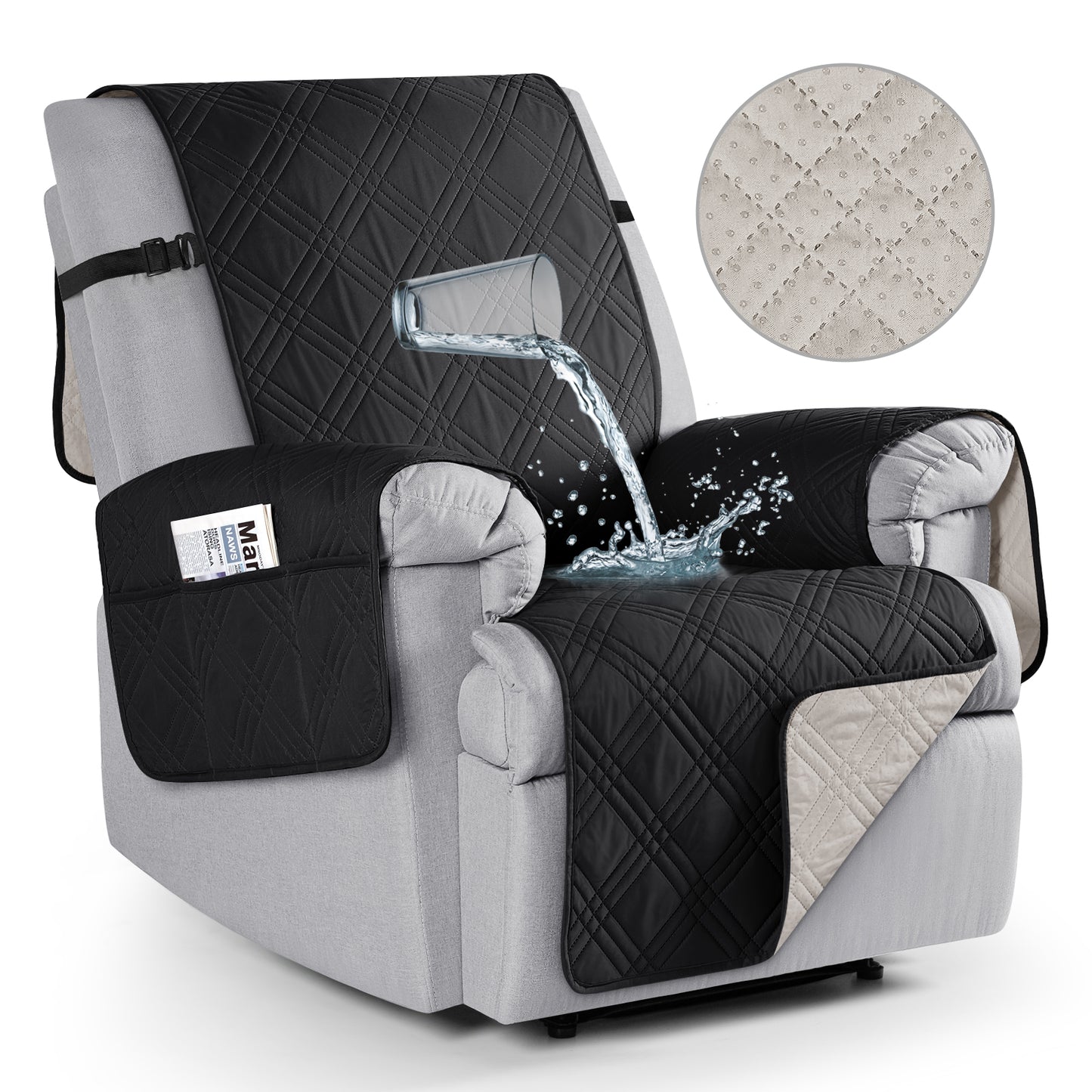 TAOCOCO Waterproof Recliner Chair Covers
