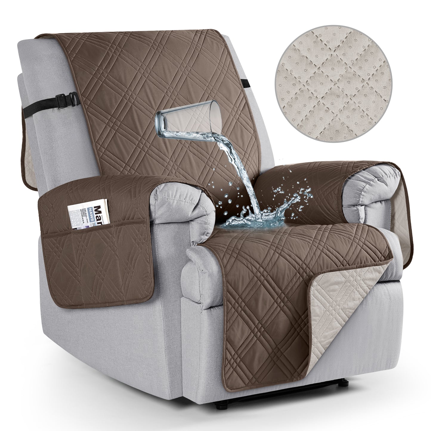 TAOCOCO Waterproof Recliner Chair Covers