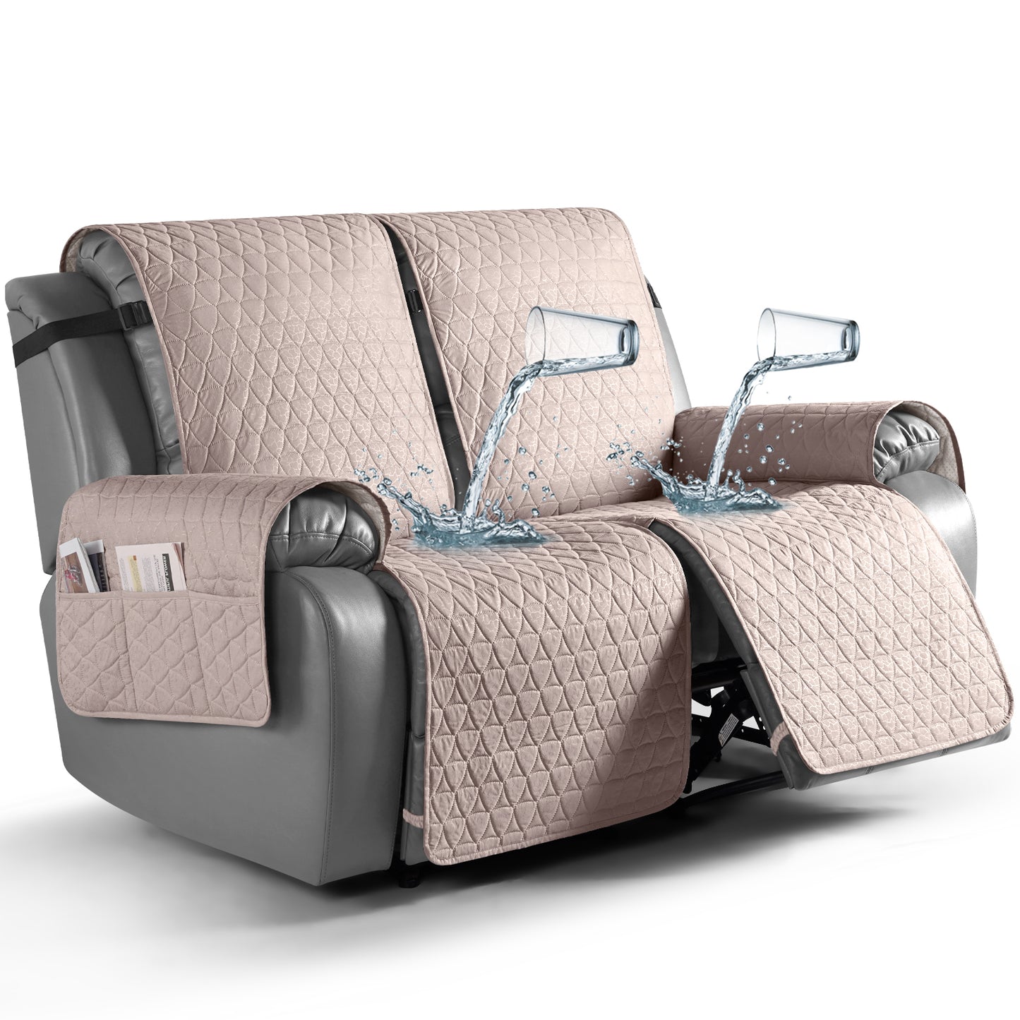 TAOCOCO 100% Waterproof Loveseat Recliner Covers