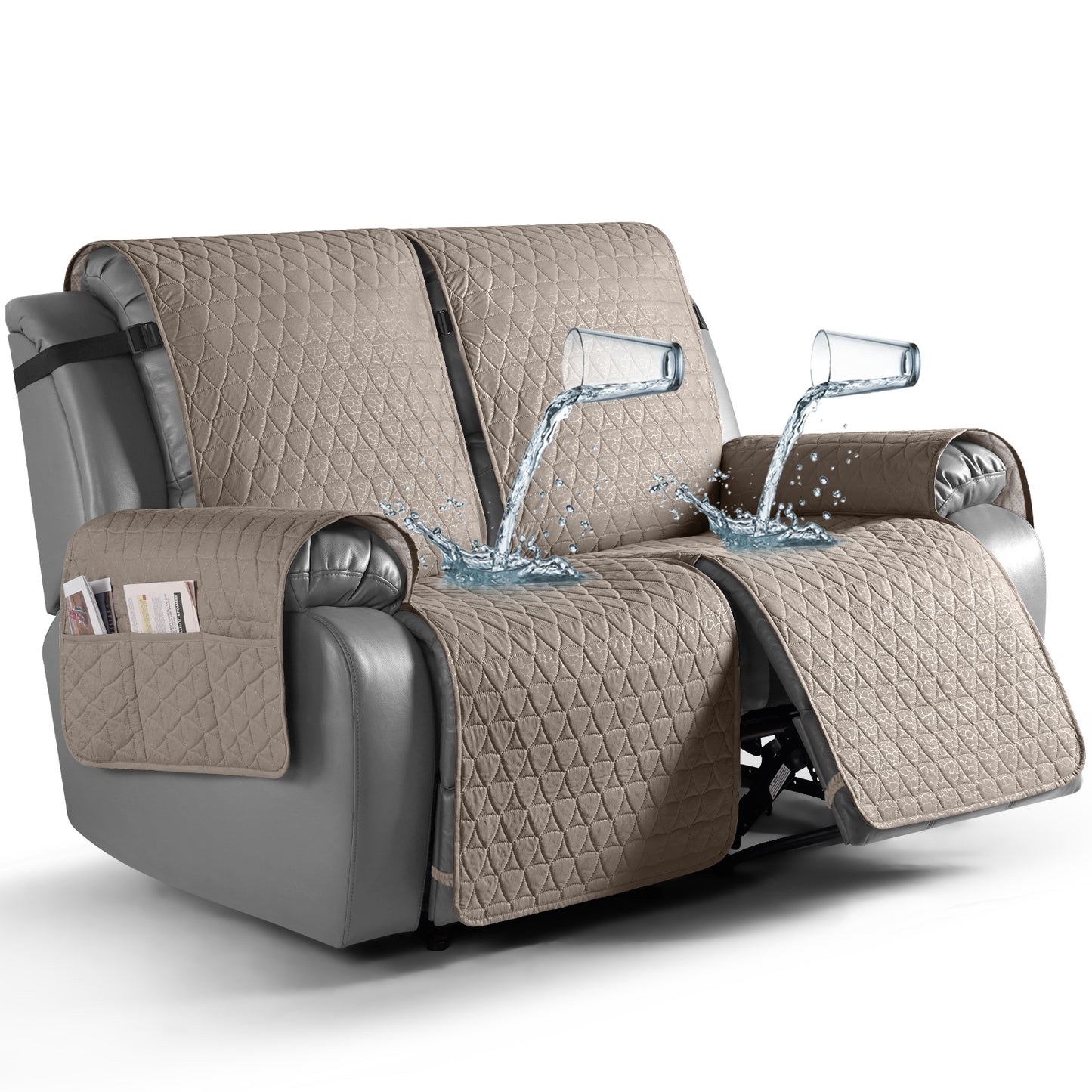 TAOCOCO 100% Waterproof Loveseat Recliner Covers