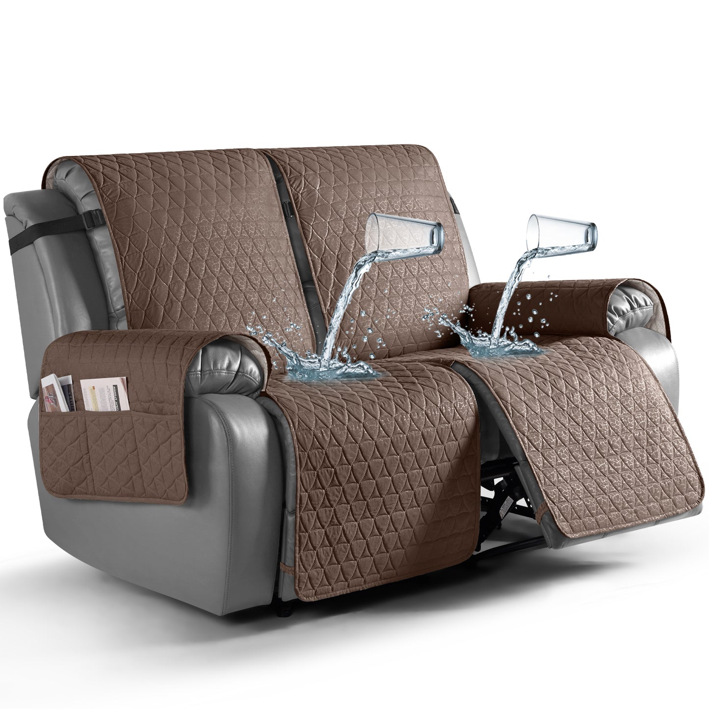 TAOCOCO 100% Waterproof Loveseat Recliner Covers