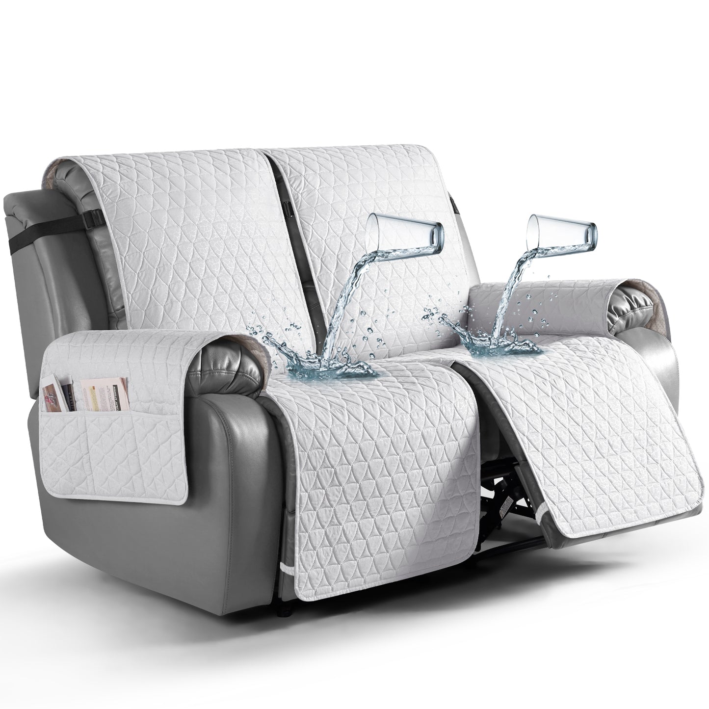 TAOCOCO 100% Waterproof Loveseat Recliner Covers