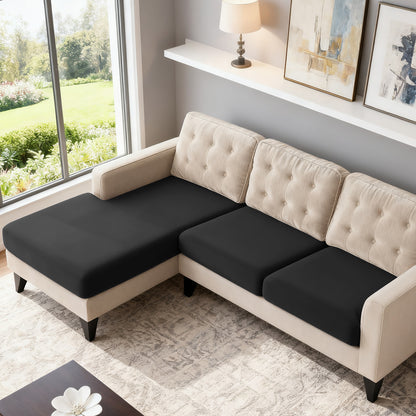 TAOCOCO 3-Piece L Shape Sectional Sofa Covers —2 Seater + 1 Chaise Cushion Covers