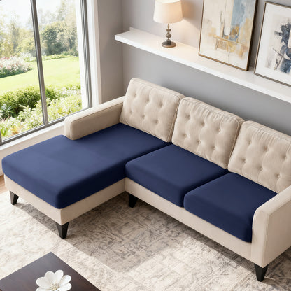 TAOCOCO 3-Piece L Shape Sectional Sofa Covers —2 Seater + 1 Chaise Cushion Covers