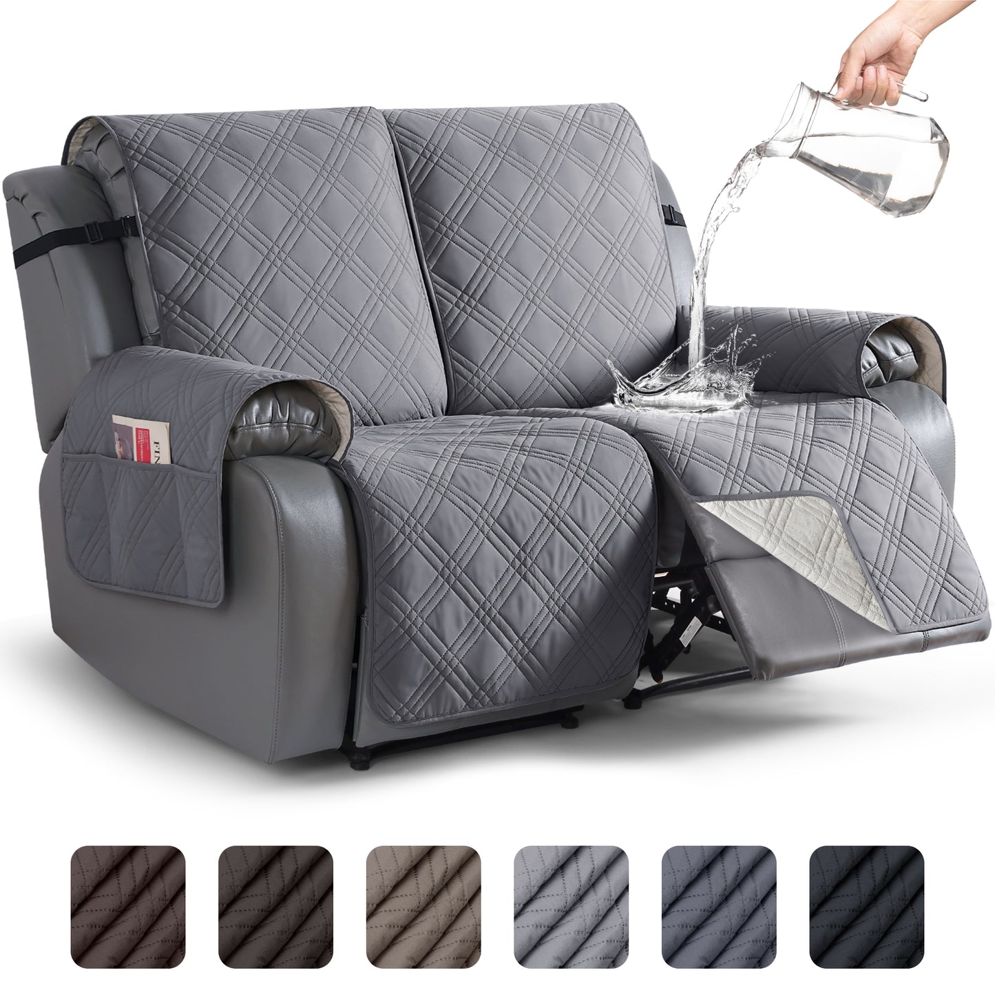 TAOCOCO Non-Slip Waterproof Recliner Sofa Covers- 2/3 Seater