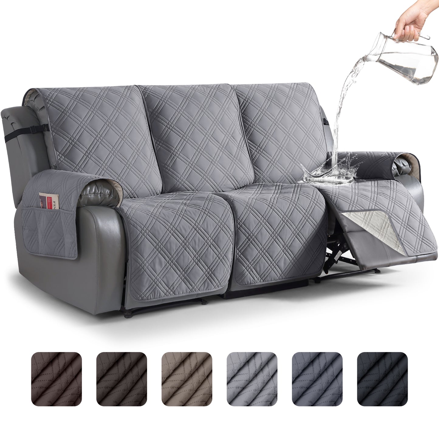 TAOCOCO Non-Slip Waterproof Recliner Sofa Covers