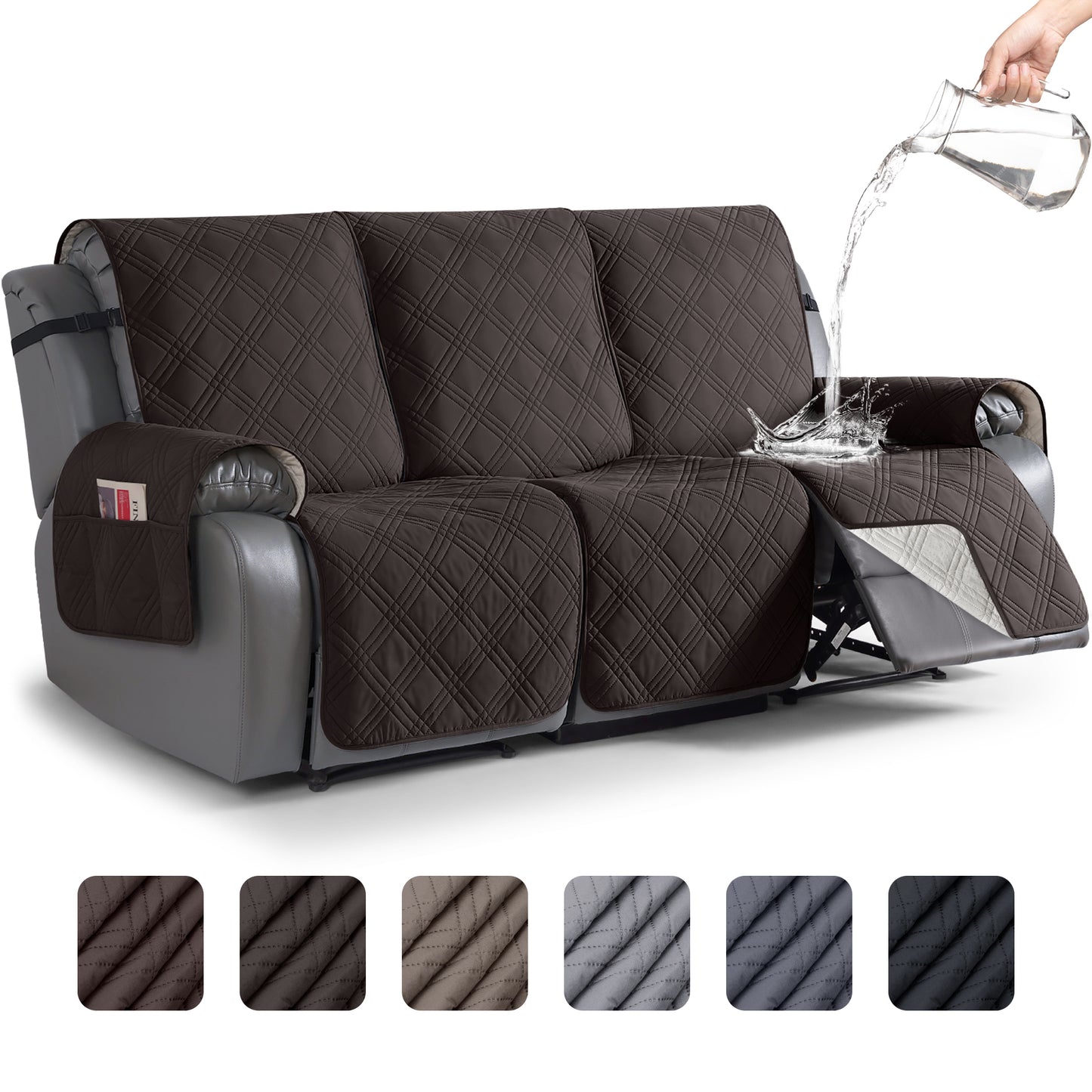 TAOCOCO Non-Slip Waterproof Recliner Sofa Covers