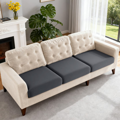 TAOCOCO Couch Cushion Covers 3 Pieces Polyester Stretch Couch Covers for 3 Cushion Couch