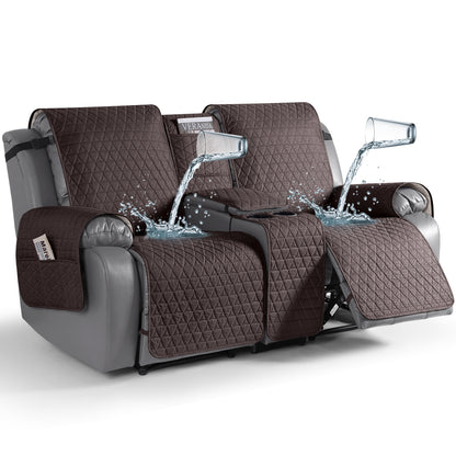 TAOCOCO 100% Waterproof Loveseat Recliner Covers with Console