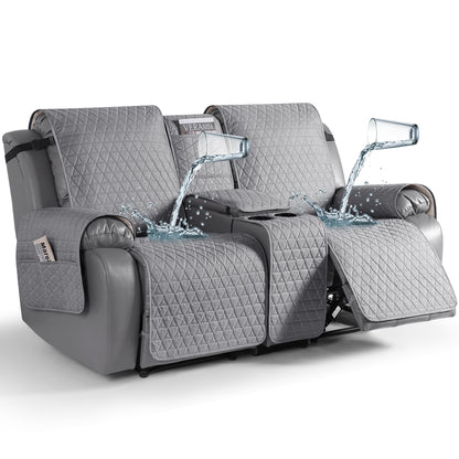TAOCOCO 100% Waterproof Loveseat Recliner Covers with Console