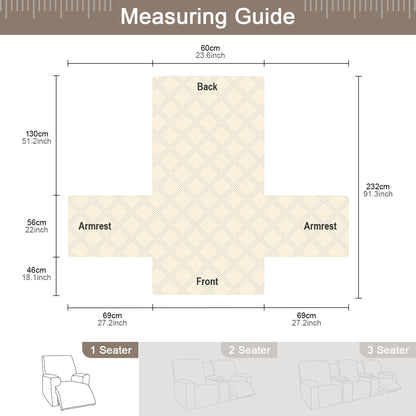 TAOCOCO Waterproof Recliner Chair Covers