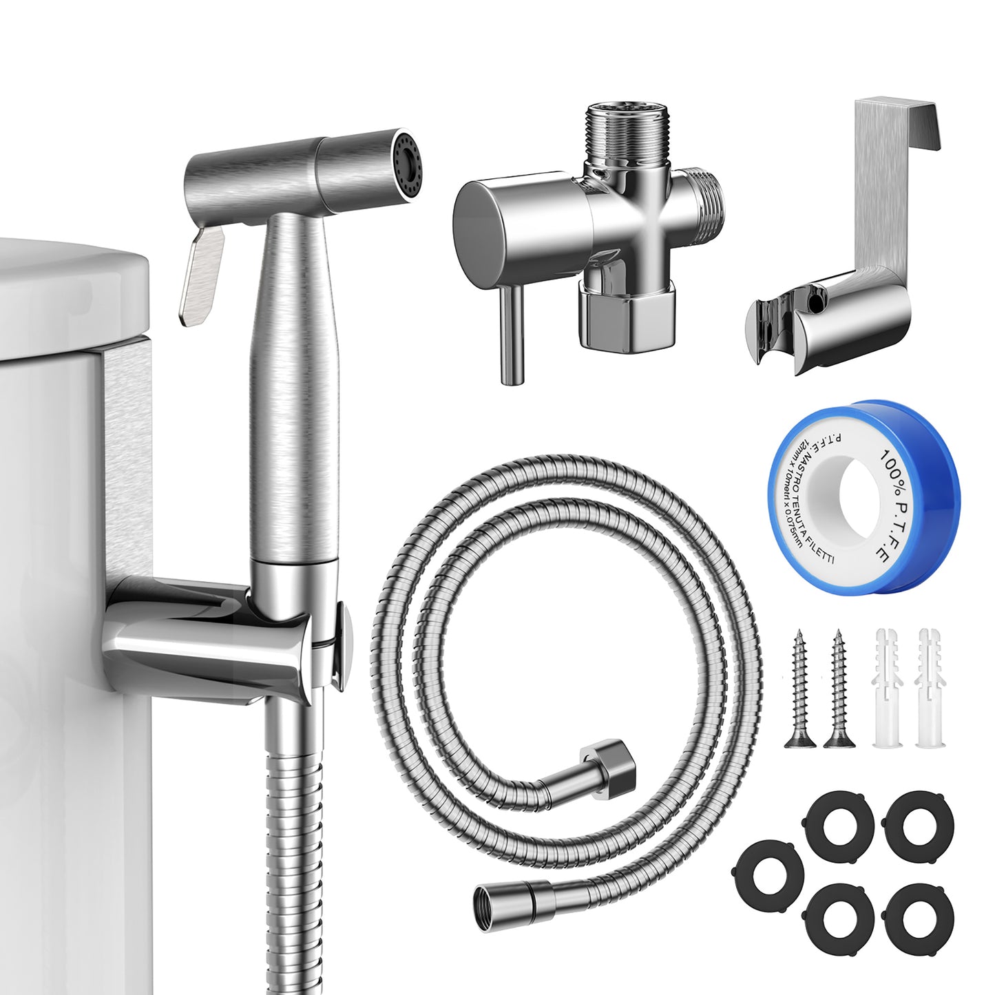 Handheld Bidet Sprayer for Toilet with Hose