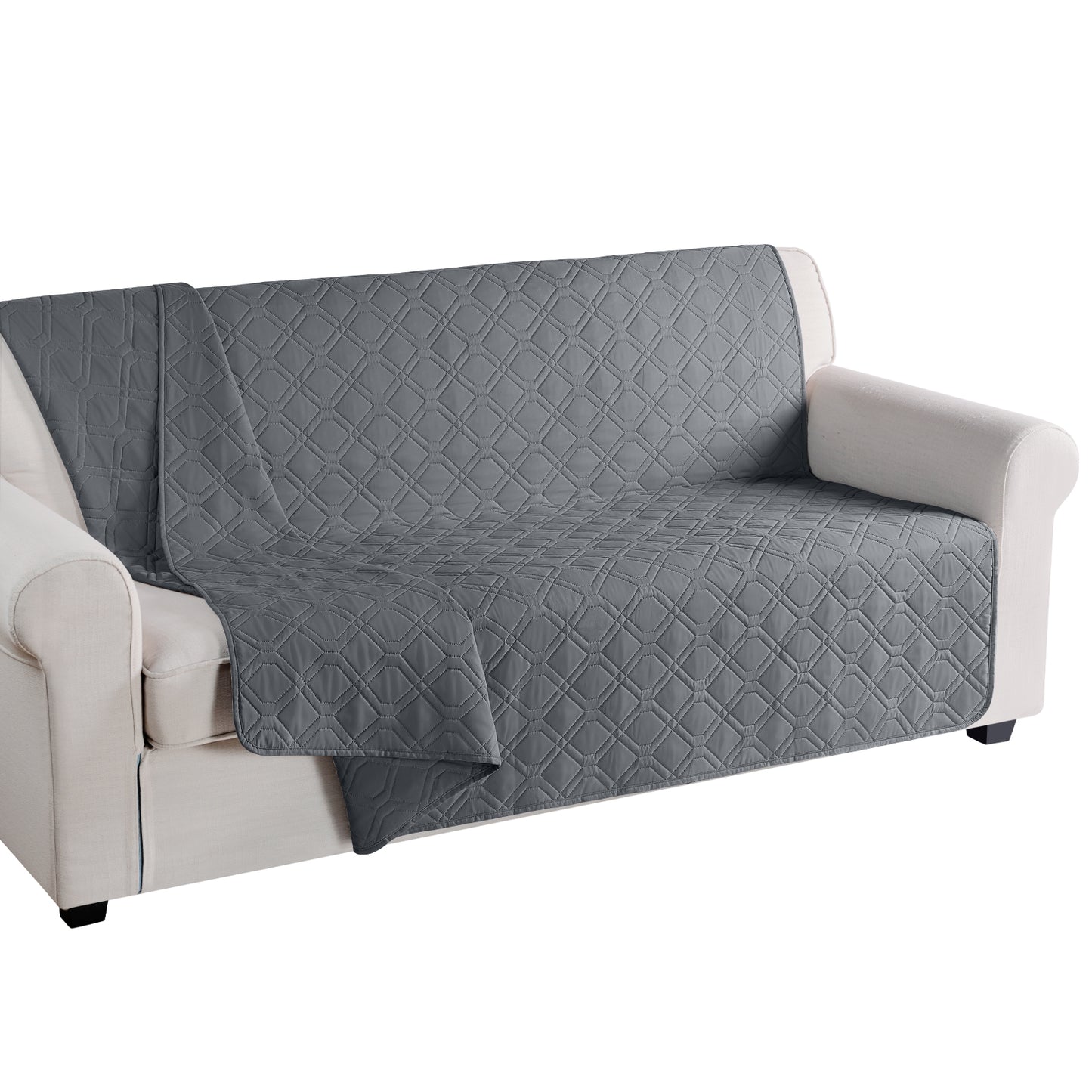 TAOCOCO Reversible Waterproof Bed Spreads 175 * 210CM, Waterproof Dog Sofa Bed Cover, Furniture Sofa Slipcovers(Dark Grey, 68“*82”)