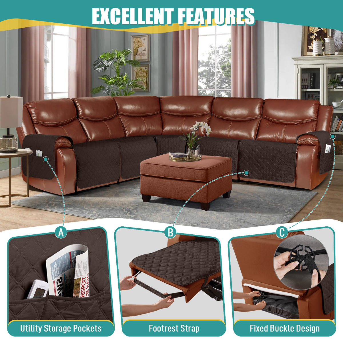 Waterproof Recliner Sectional Couch Covers