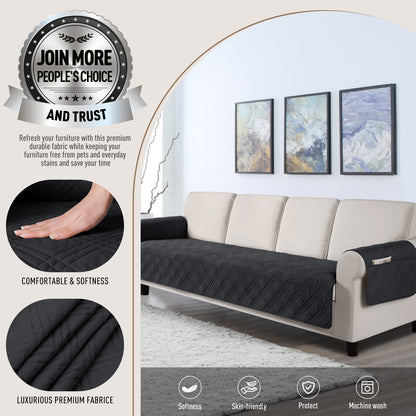TAOCOCO 100% Waterproof 3-Seater Pet Couch Cover with Non-Slip Backing-78.7inch