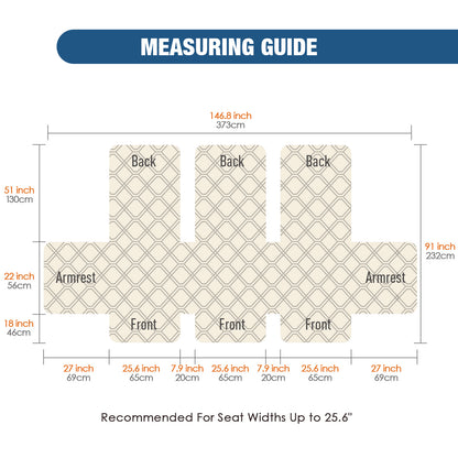 TAOCOCO 3 Seater Recliner Sofa Cover - Waterproof & Anti-Slip Armchair Slipcover - Reclining Chair Protector with Storage Pockets - Washable Furniture Cover for Dogs & Cats (Drak Grey)