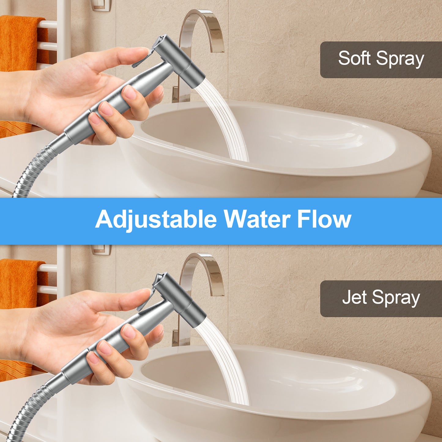 Handheld Bidet Sprayer for Toilet with Hose