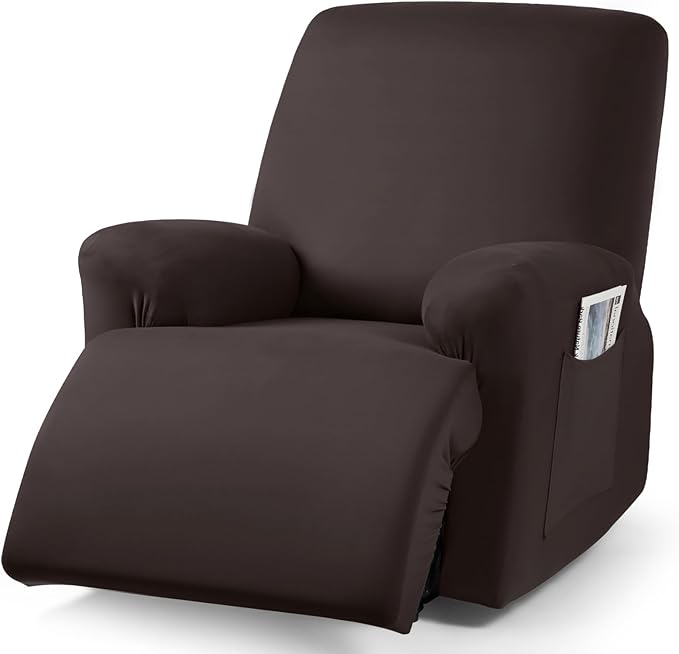 Recliner Chair Covers 4-Pieces for Oversized Recliner - 1 seat