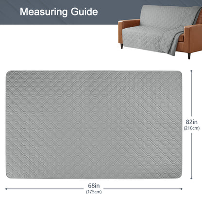 TAOCOCO Reversible Sofa Bed Cover, Sofa Covers, Couch Cover Furniture Protector Sofa Slipcovers suit for Queen Size Bed/Mattress /Big Sofa (Pale Grey, 175*210cm)