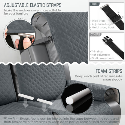 TAOCOCO Recliner Sofa Covers for 2/3 seat Couch