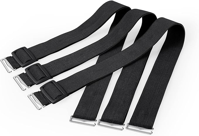 TAOCOCO 3 Pack Adjustable Elastic Straps, Recliner Chair Cover Recliner Loveseat Cover 3 Seater Recliner Sofa Covers Holder Straps (3 Pack, Upgrade)