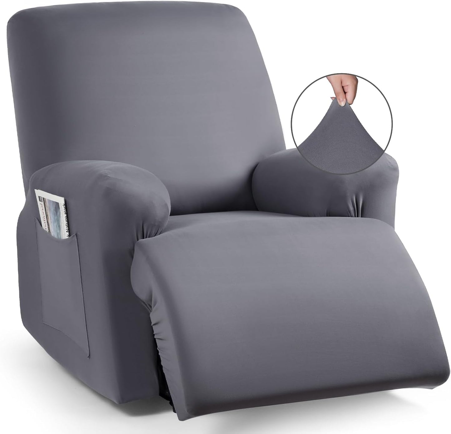 Recliner Chair Covers 4-Pieces for Oversized Recliner - 1 seat