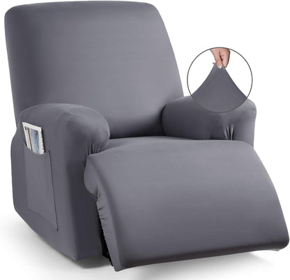 Recliner Chair Covers 4-Pieces for Oversized Recliner - 1 seat