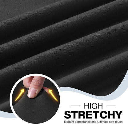 TAOCOCO Sofa Arm Covers 2 Pieces Stretch Armrest Cover for 3 Cushion Sofa Sectional L Shape Couch