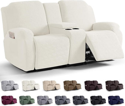 Loveseat Recliner Covers with Middle Console