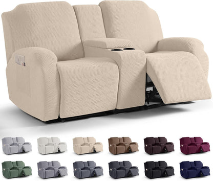 Loveseat Recliner Covers with Middle Console
