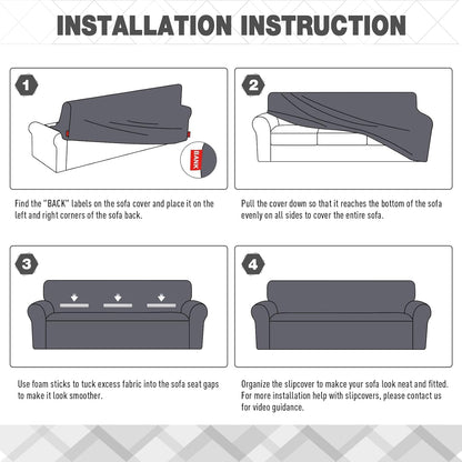 Stretch Sofa Cover 1 Piece Couch Covers
