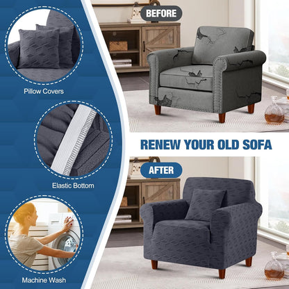 Stretch 1 piece Non Slip Armchair Slipcover- 1 Seater/2 Seater/3 Seater/4 Seater