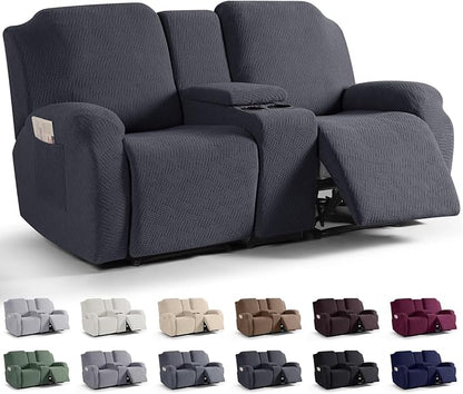 Loveseat Recliner Covers with Middle Console