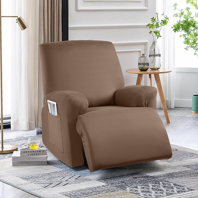 Recliner Chair Covers 4-Pieces for Oversized Recliner - 1 seat